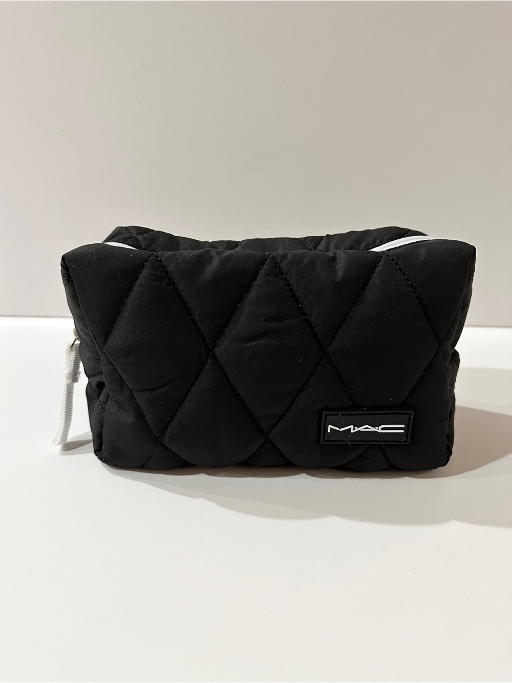 NWOT MAC Quilted Black Makeup Pouch